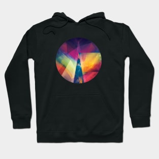 Pinnacle - Abstract Geometric Mountains Hoodie